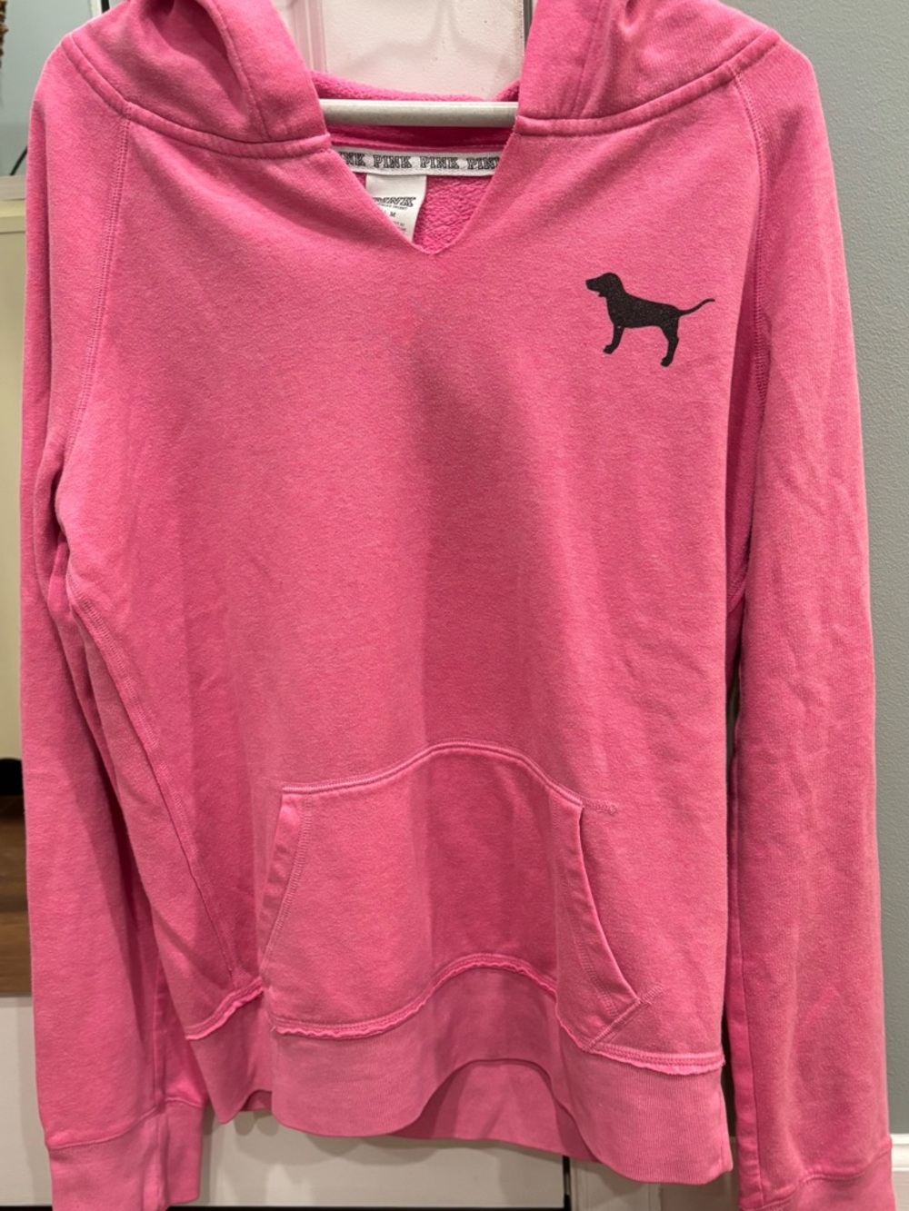 Victoria's Secret PINK Y2K Pullover Hoodie in Bright Pink
